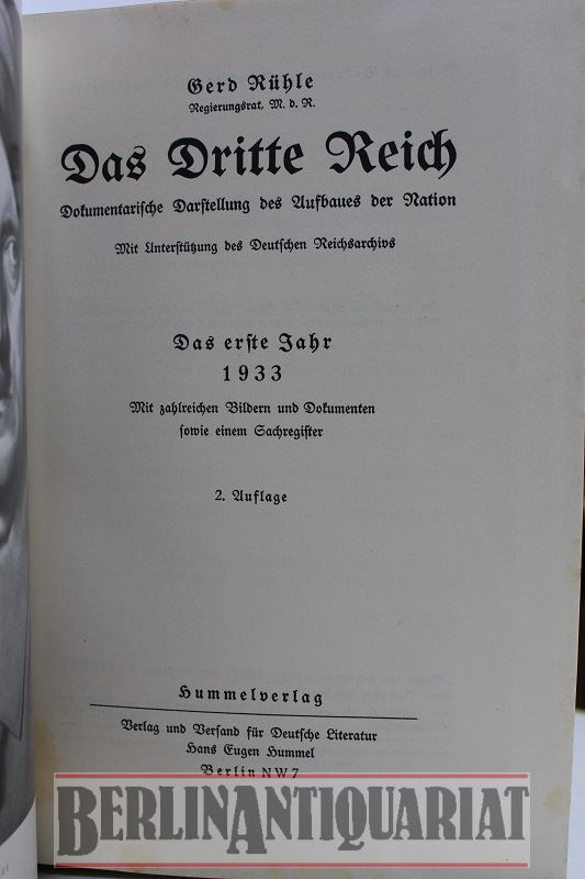 Das Dritte Reich : Dokumentarische Darstellung des Aufbaues der Nation ...