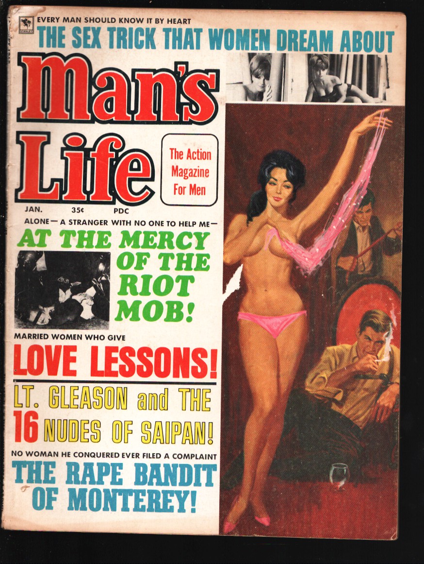 Mans Life 1/1968-At The Mercy of The Mob-Cheesecake pix-thrill seeking women-war-exploitation-VG (1968) Magazineandnbsp;/andnbsp;Periodical DTA Collectibles