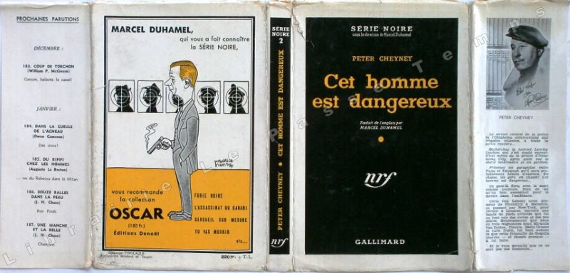 Collection Série Noire - N° 2 - CET HOMME EST DANGEREUX (This man is dangerous, 1936). Traduit de l'anglais par Marcel Duhamel. Collection Série Noir