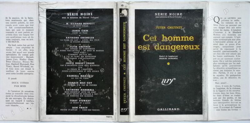 Collection Série Noire - N° (2) - CET HOMME EST DANGEREUX (This man is dangerous, 1936). Traduit de l'anglais par Marcel Duhamel. Collection Série No