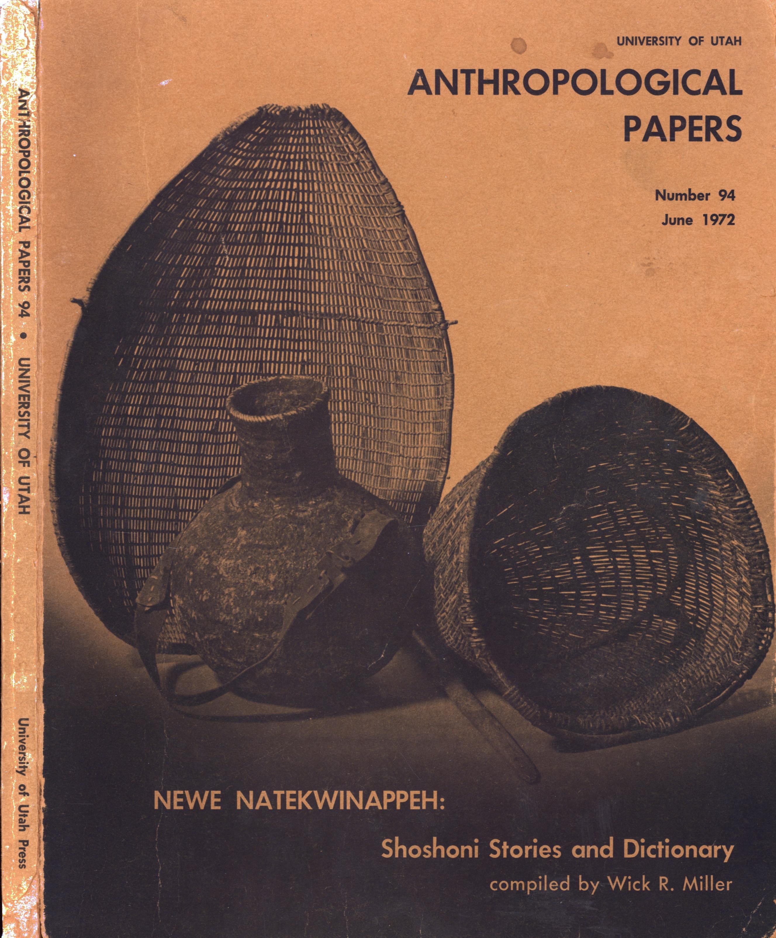 Newe Natekwinappeh: Shoshoni Stories and Dictionary Miller, Wick R ...