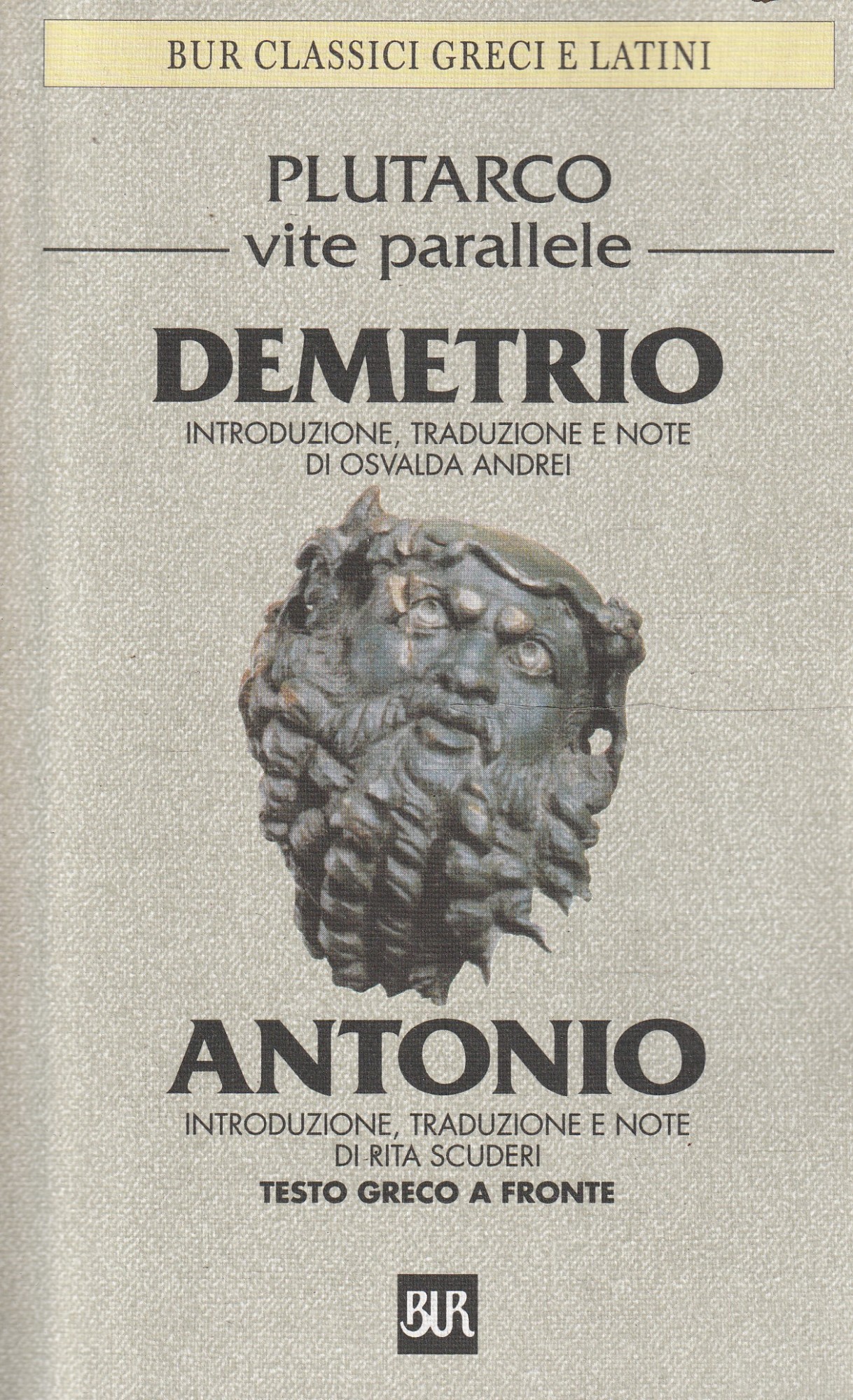 Vite parallele. Demetrio - Antonio - Plutarco