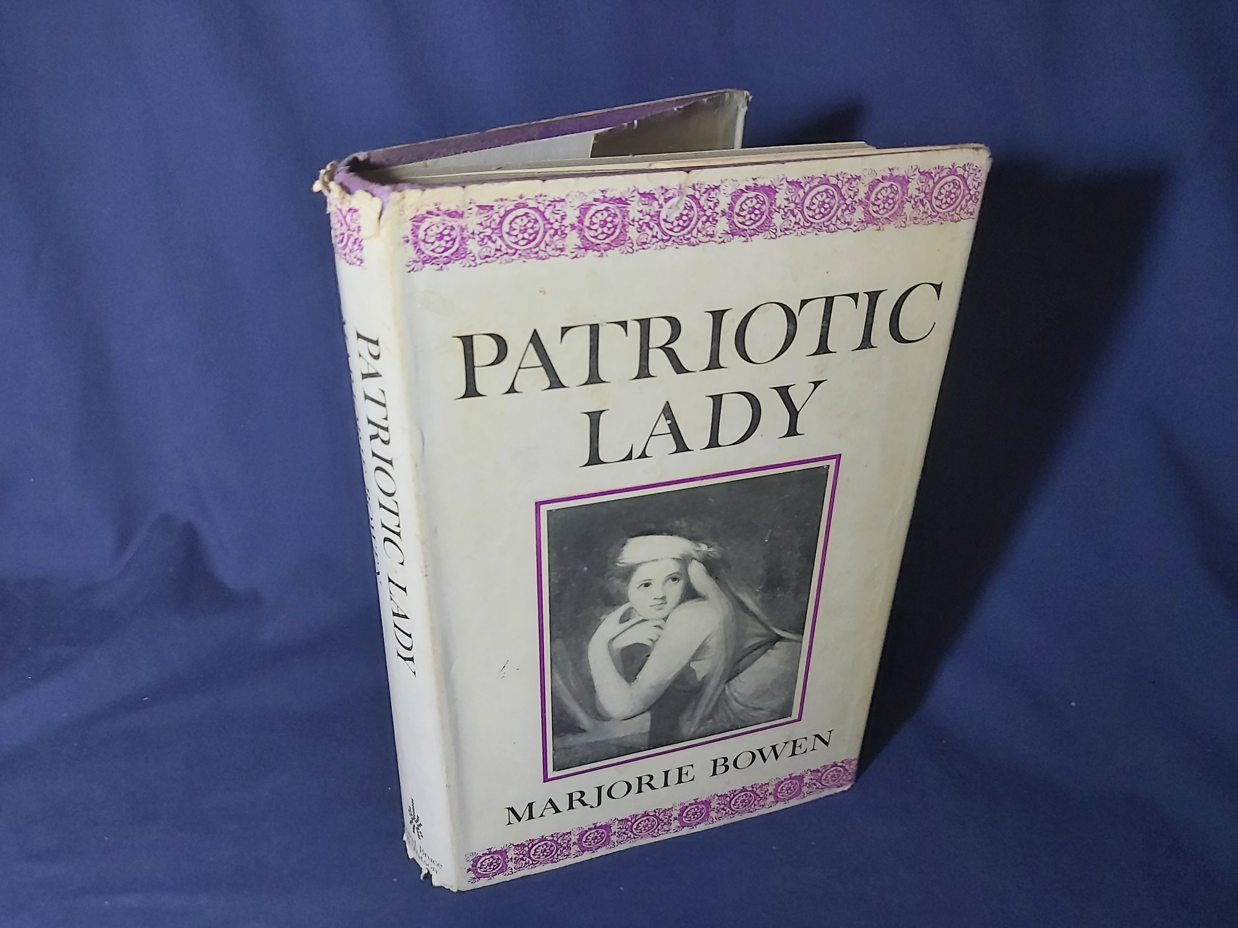 Patriotic Lady,A Study of Emma,Lady Hamilton and the Neapolitan Revolution of 1799,a Coloured Cartoon(Hardback,w/dust jacket,1970) - Marjorie Bowen