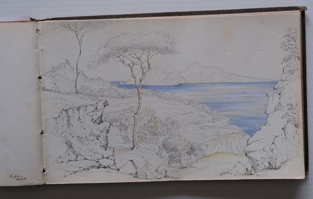 A SMALL SKETCH BOOK- ALBUM- ITALY- 1868 by ANON: (1868)