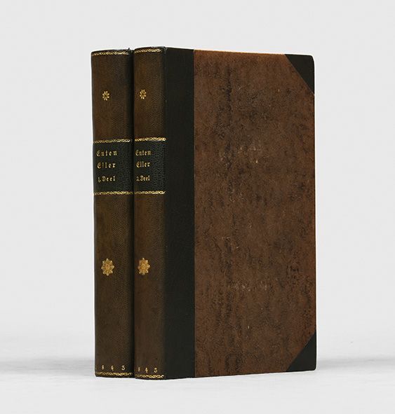 Uforenelig Tilgivende Sandet Enten-Eller. Et Livs-Fragment udgivet af Victor Eremita. by KIERKEGAARD,  Søren.: (1843) | Peter Harrington. ABA/ ILAB.