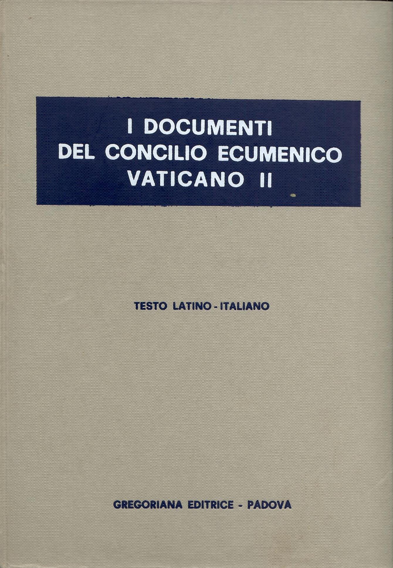 Abebooks I documenti del Concilio Ecumenico Vaticano II