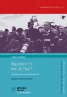 Appeasement And All That? - Schmuck, Tobias S.