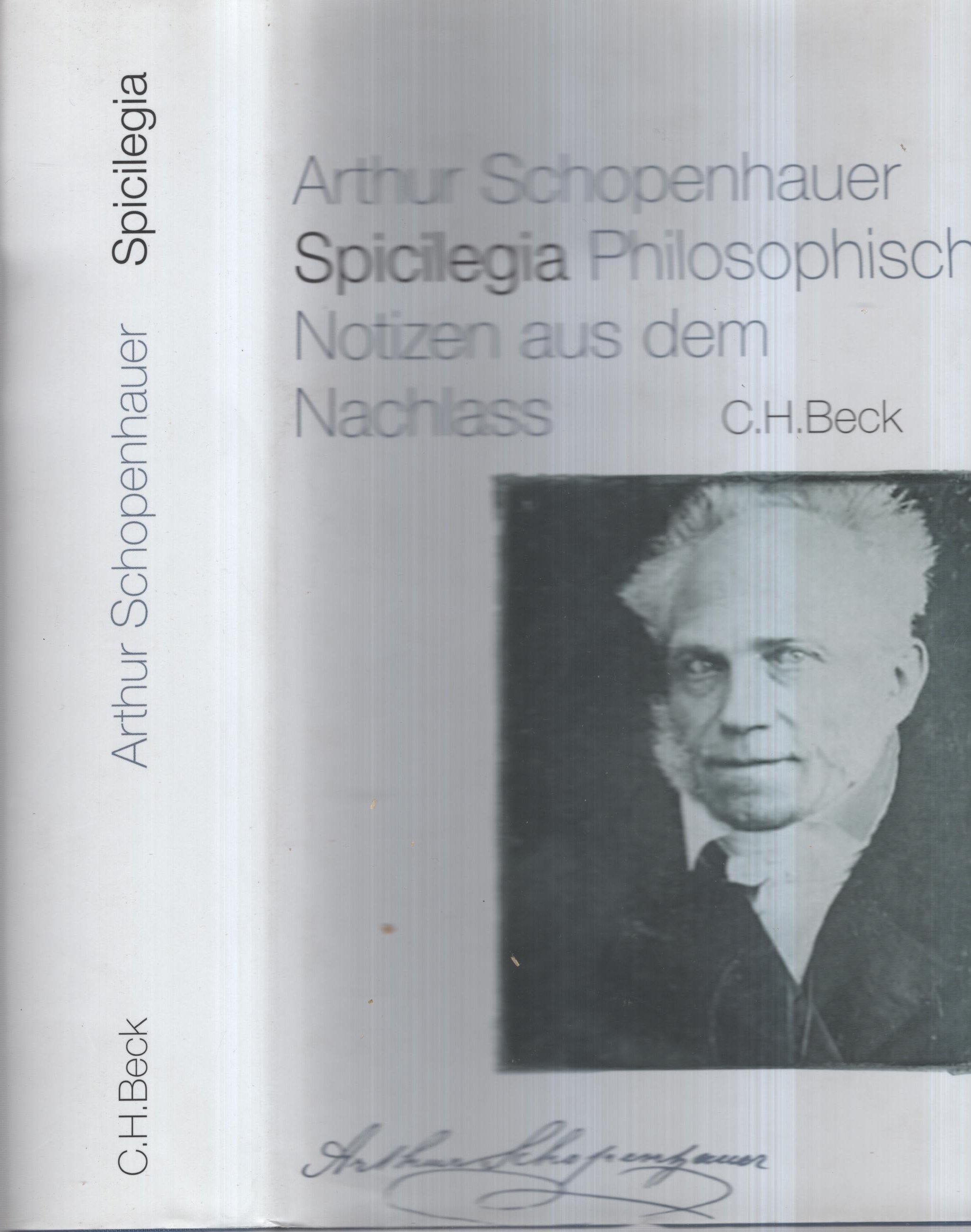 Spicilegia Philosophische Notizen aus dem Nachlass - Arthur Schopenhauer - Ernst Ziegler - Anke Brumloop - Manfred Wagner - Thomas Regehly