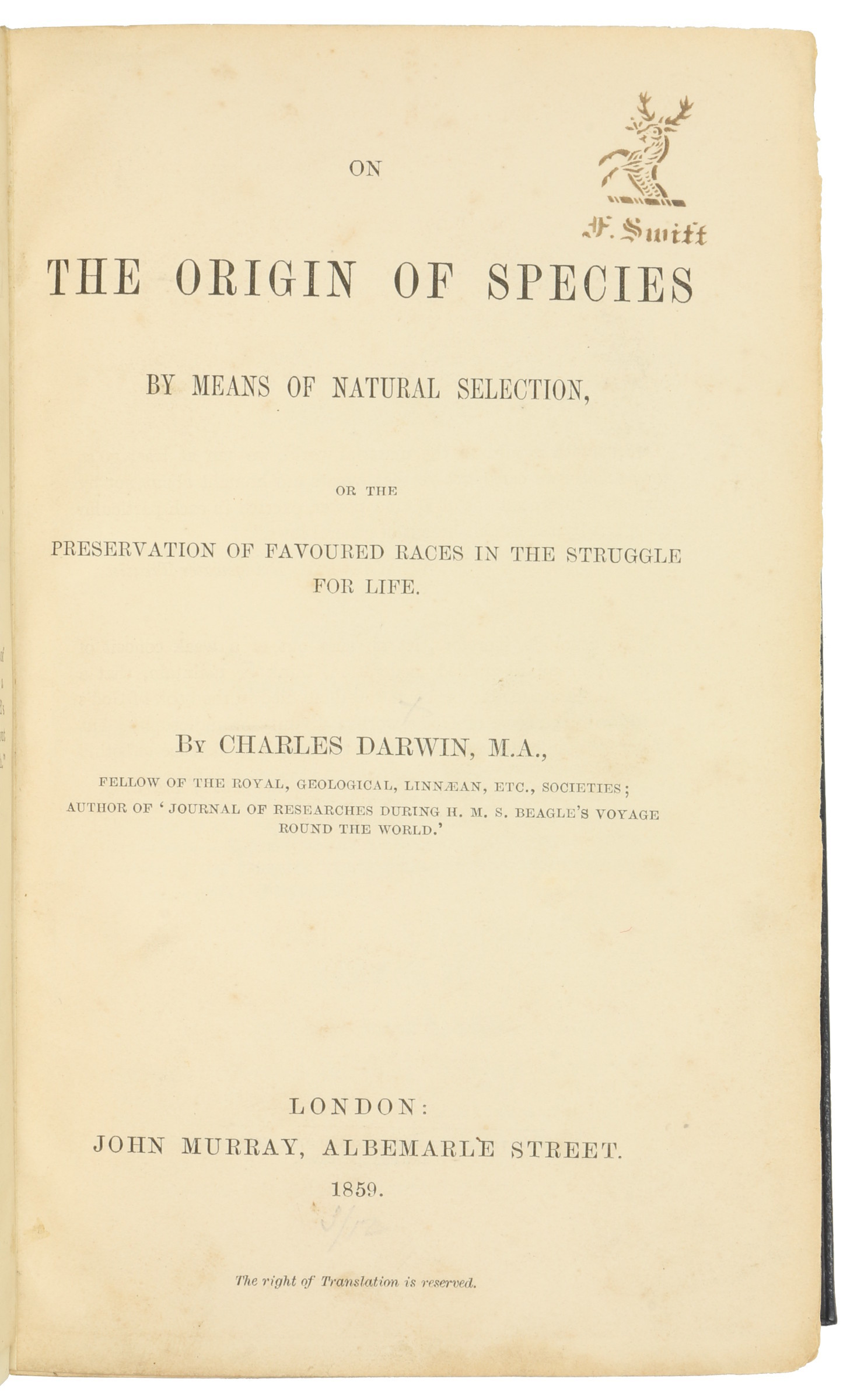 on the origin of species thesis