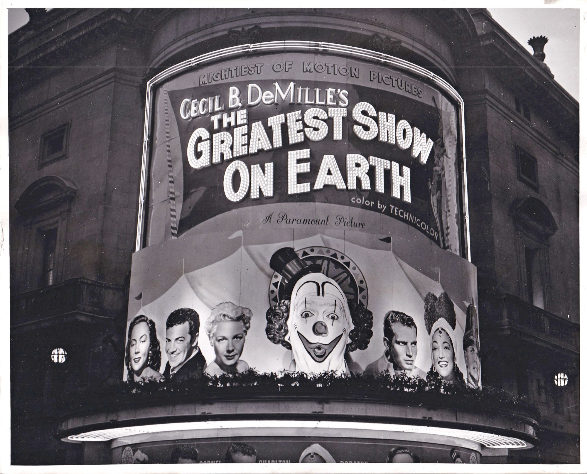 The Greatest Show on Earth original lobby card Charlton Heston Betty Hutton 