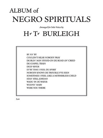 Negro Spirituals (+CD) for low voice and piano