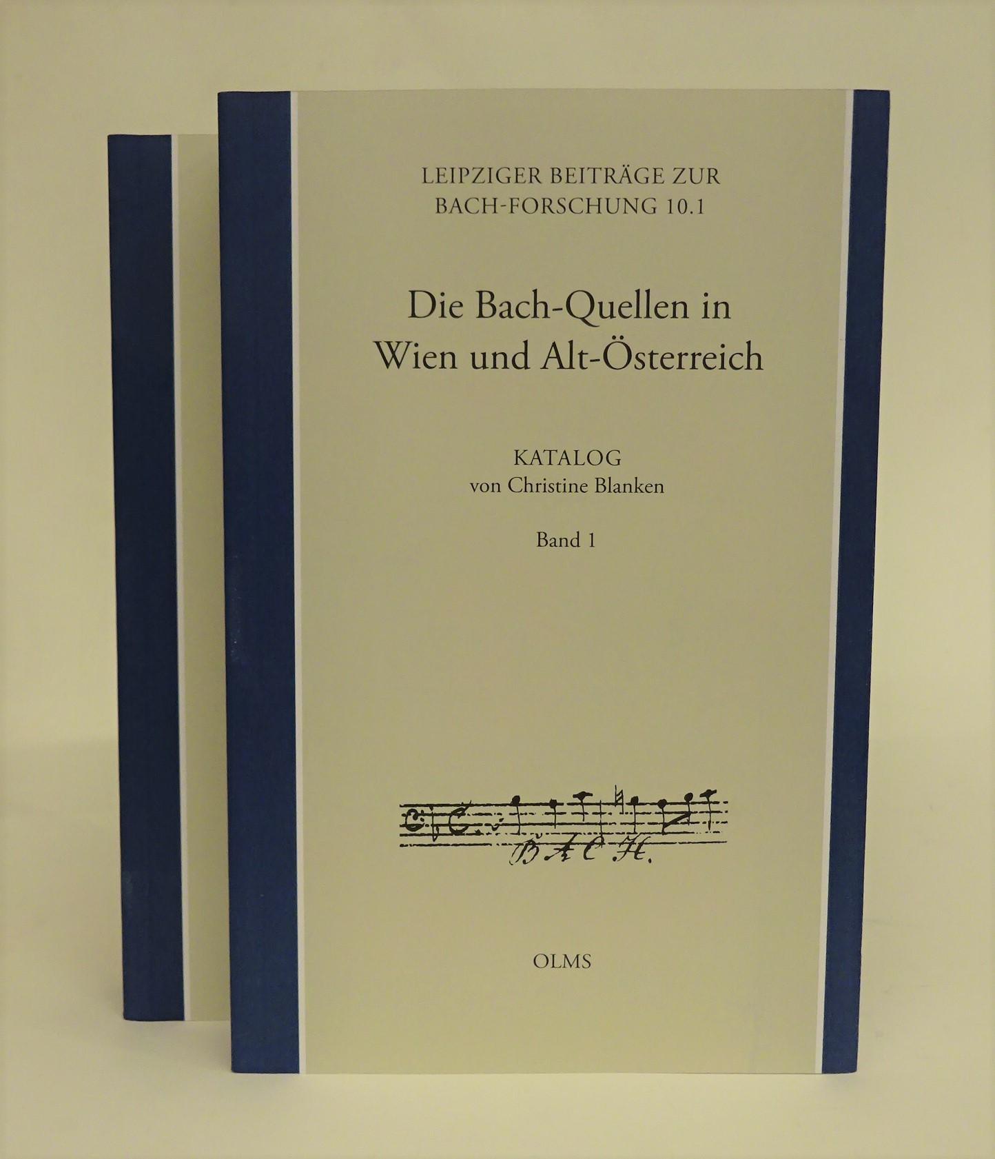 Die Bach-Quellen in Wien und Alt-Österreich. Katalog. - Blanken, Christine