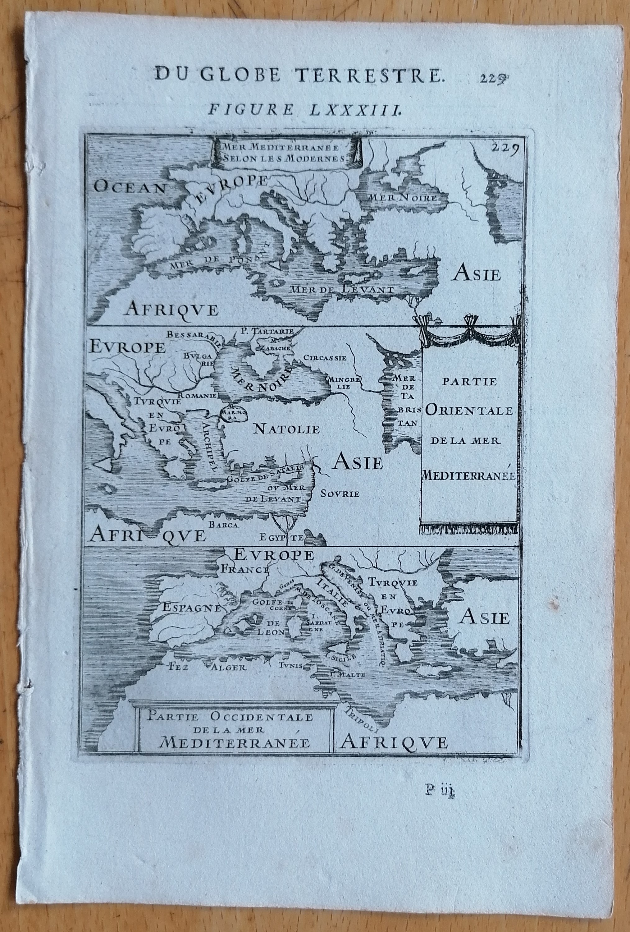 Mallet Karte Mittelmeer By Mallet: (1683) Map | Raremapexchange