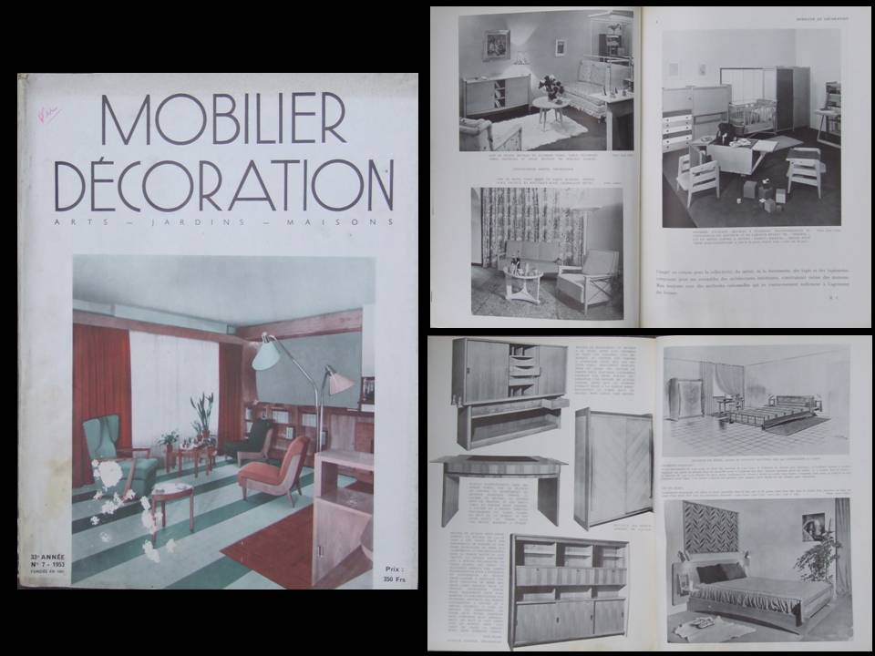 MOBILIER ET DECORATION N°7 1953 ETIENNE-HENRI MARTIN,GUSTAVE GAUTIER,LELEU BONET [Moyen] [Couverture souple]