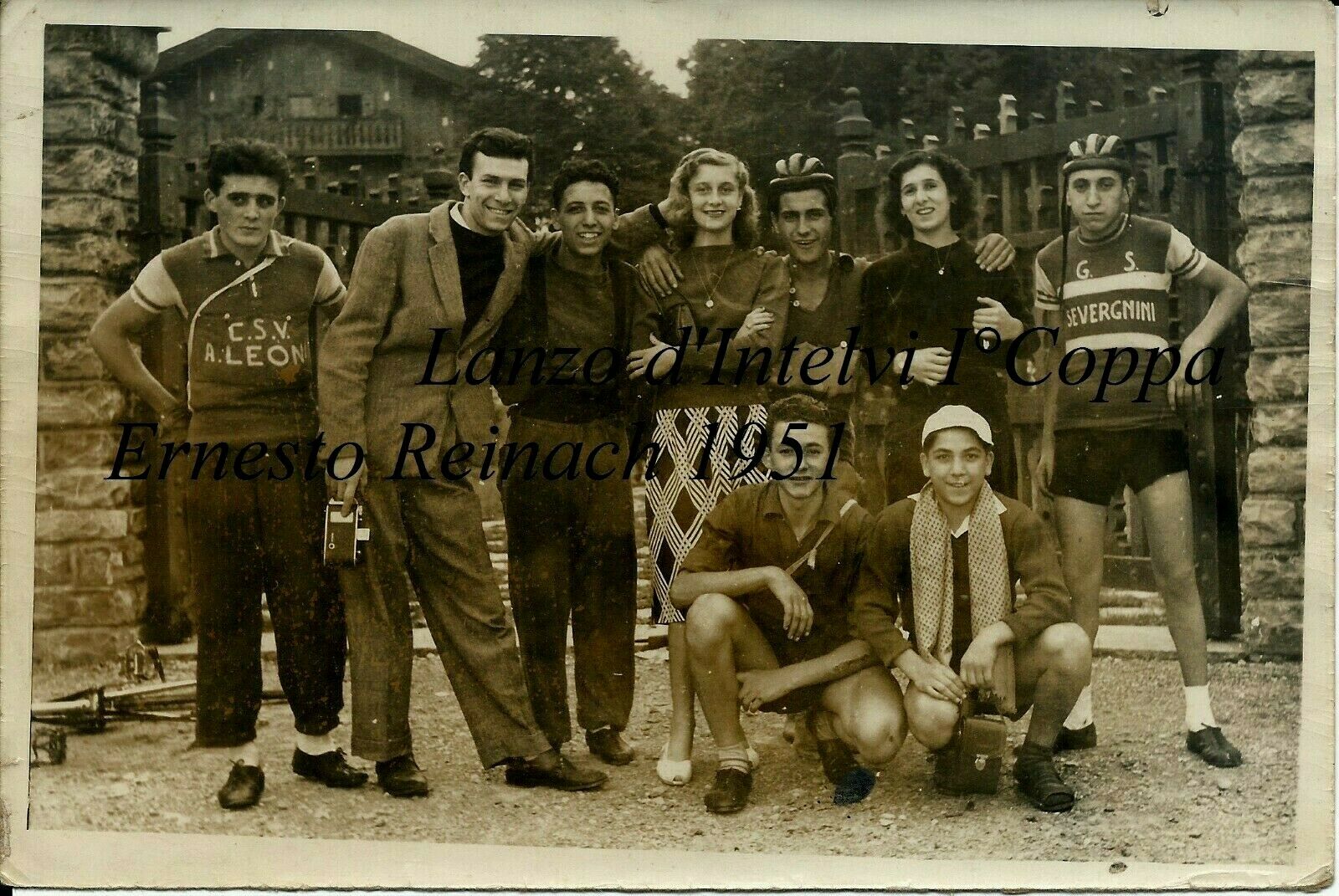 Abebooks Fotografia originale Lanzo d'Intelvi I°Coppa Ernesto Reinach di ciclismo 1951