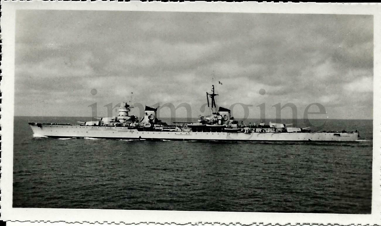 Abebooks Fotografia originale Regio incrociatore "Eugenio di Savoia" 1940's