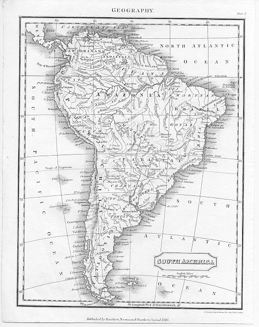 Map Of South America1816 Steel Engraved Print Maps Barnebys