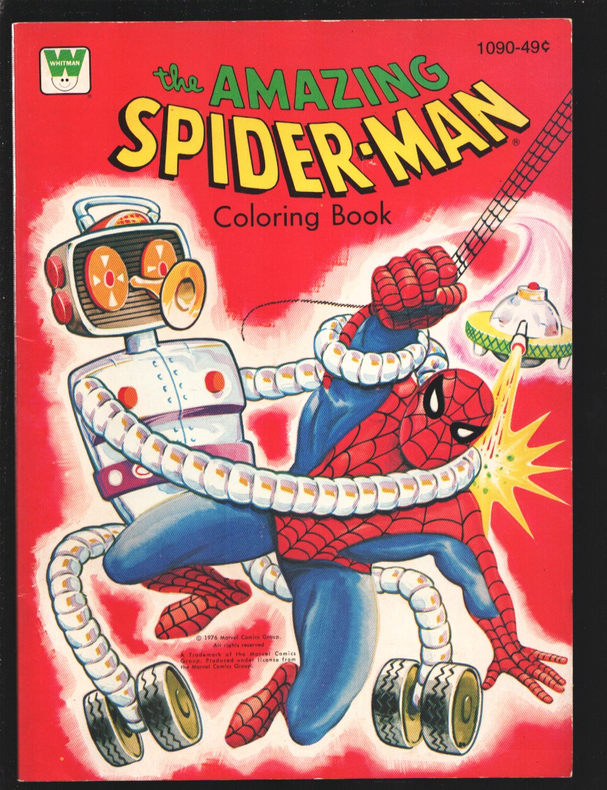 Amazing Spider-Man Coloring Book #1090 1976-Marvel Comics