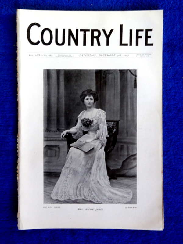 Country Life magazine No. 413, 3rd December 1904, The Villa Lante Viterbo (pt 1) in Gardens of Italy series (8pgs)., Mrs Willie James. Sheep Farming