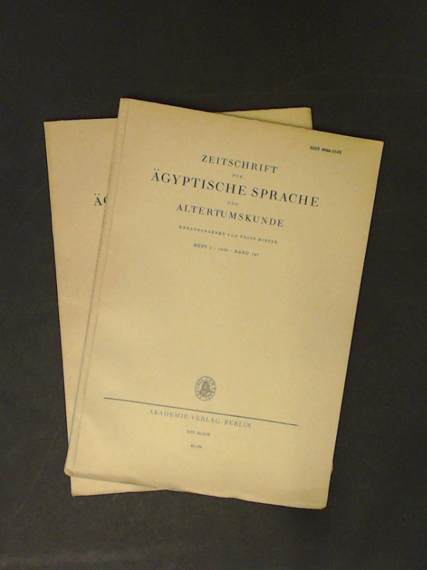 Zeitschrift für Ägyptische Sprache und Altertumskunde Barnebys