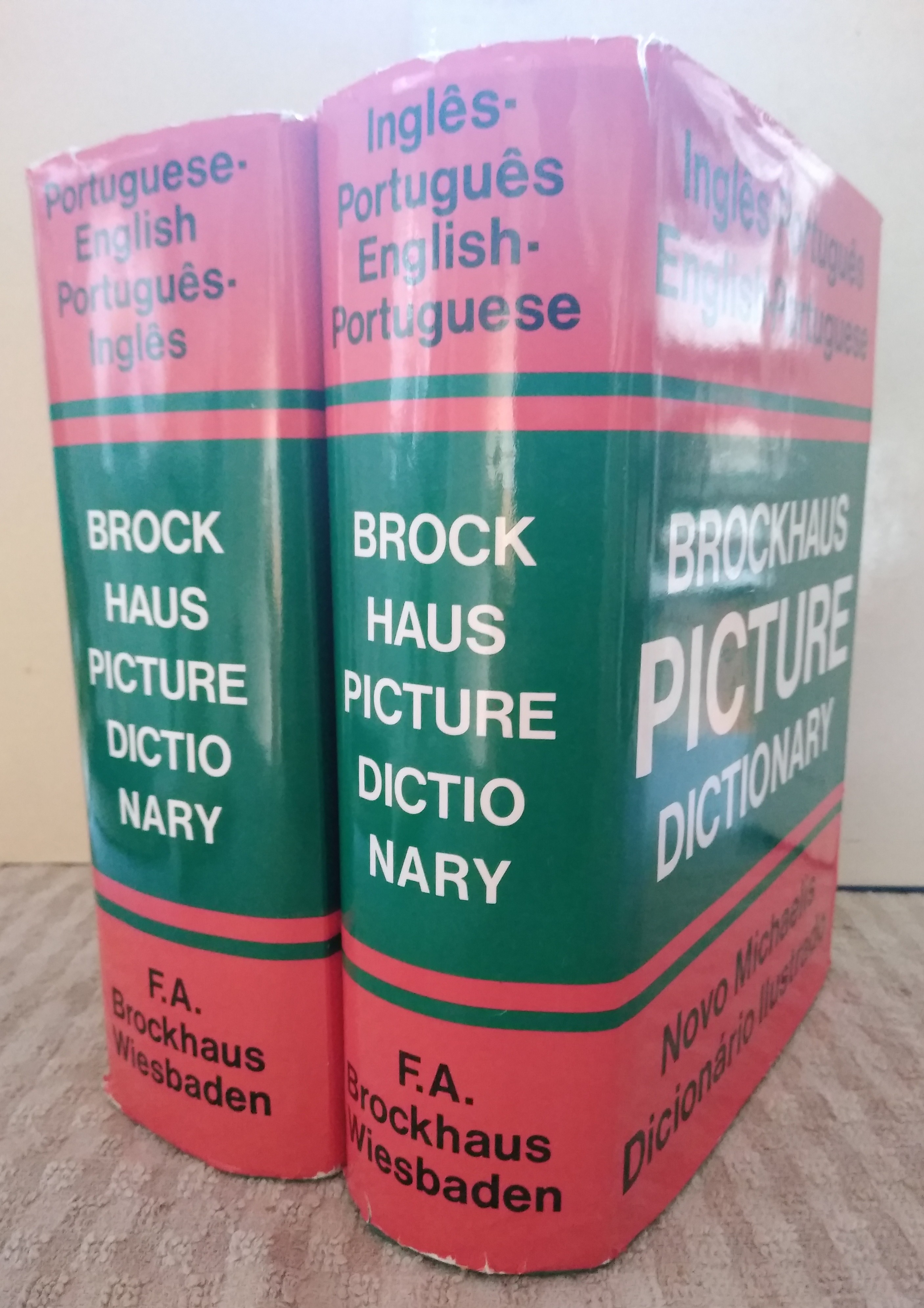 The New Michaelis Illustrated Dictionary [2 Vols English/Portuguese Dictionary] Vol. 1: English-Portuguese; Vol. 2: Portuguese-English - Pietzschke, Fritz Ed