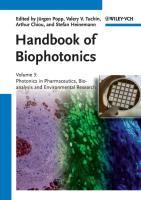 Handbook of Biophotonics 3 - Popp, JÃƒÂ¼rgen|Tuchin, Valery V.|Chiou, Arthur|Heinemann, Stefan H.