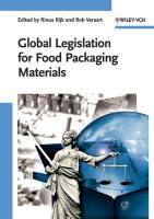 Global Legislation for Food Packaging Materials - Rijk, Rinus|Veraart, Rob