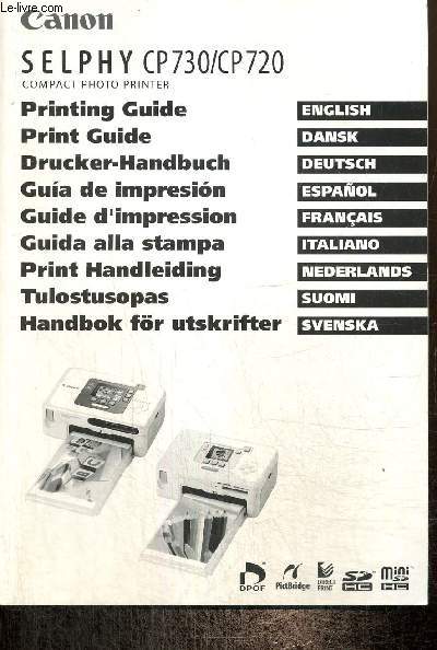 Canon - Selphy CP730 / CP7 / CP720 - Guide d'impression Collectif [Bon] [Couverture souple]
