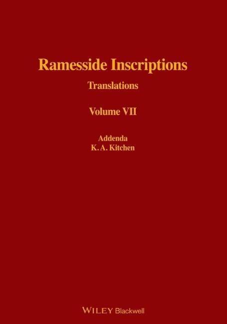 Ramesside Inscriptions - K. A. Kitchen