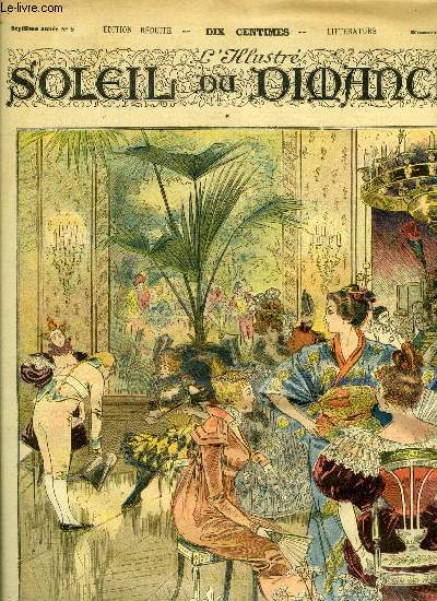 Gravure ancienne 1889 reine des Marguerites dessin Delance