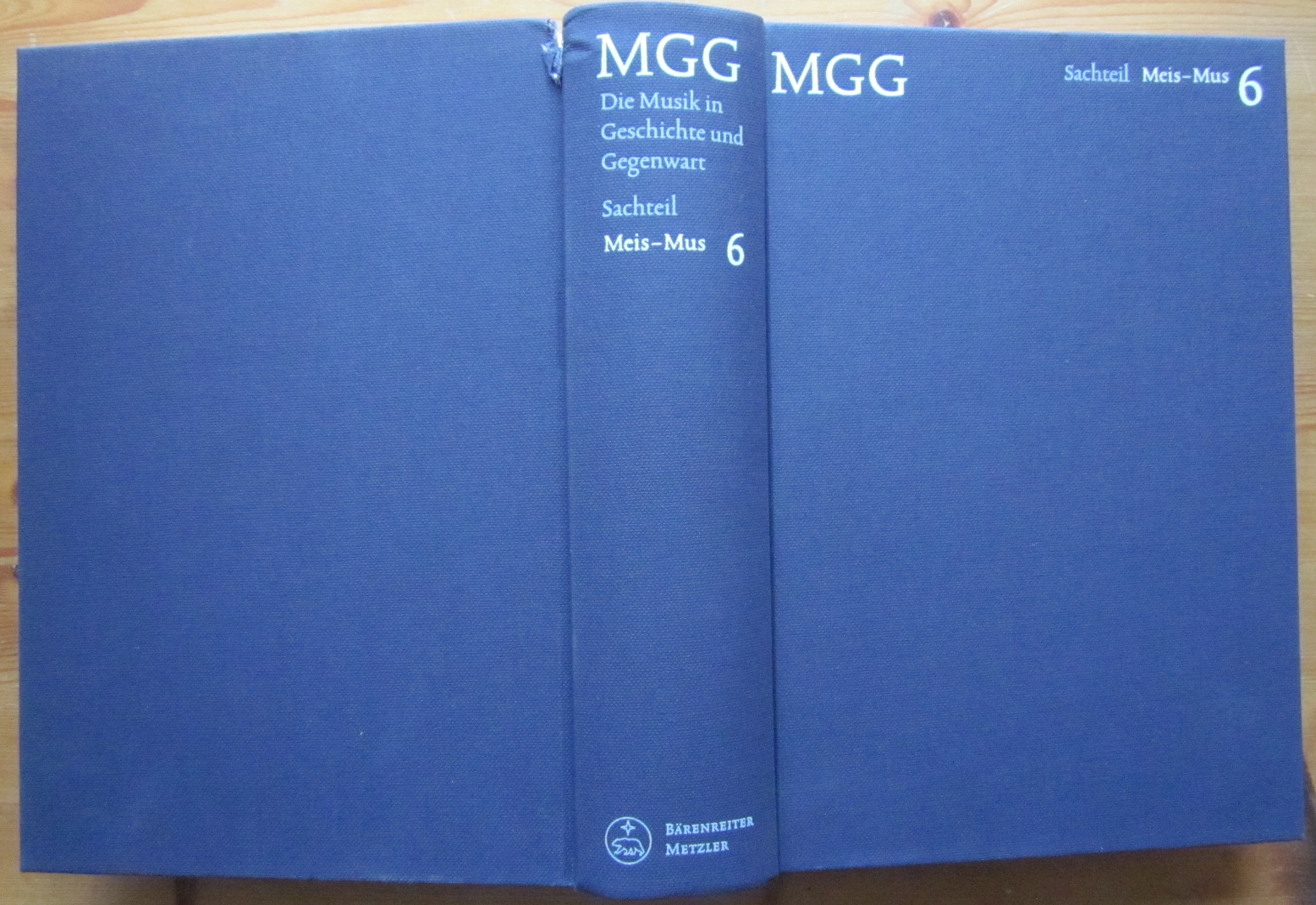 Die Musik in Geschichte und Geggenwart MGG. Allgemeine Enzyklopädie der Musik begründet von Friedrich Blume. Hier nur Sachteil Band 6 (Meis-Mus). - Finscher, Ludwig (Herausgeber)