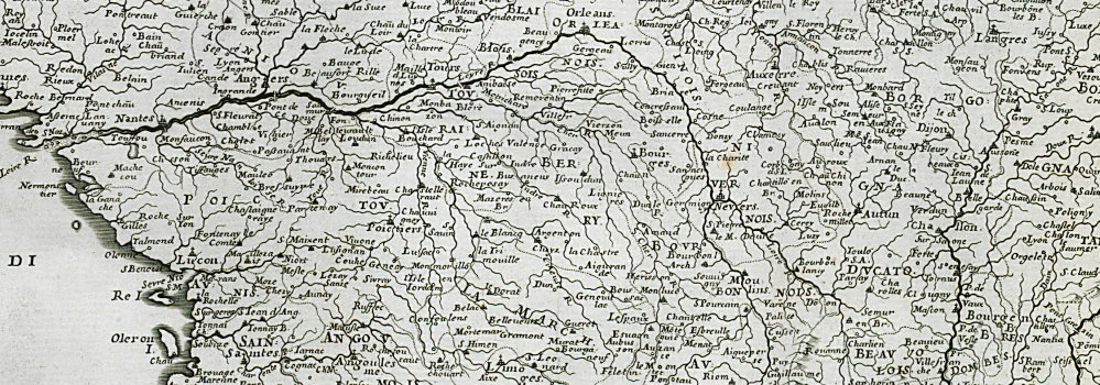 Nova and esatta tavola del regno di Francia about 56x70cm 1697 Rossi a map on thick cotton canvas