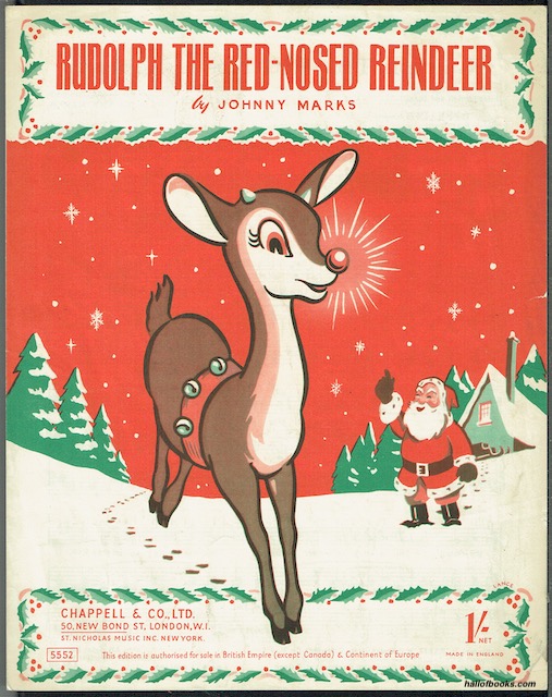 Rudolph The Red-Nosed Reindeer by Johnny Marks: (1949) Sheet&nbsp;Music Hall of Books
