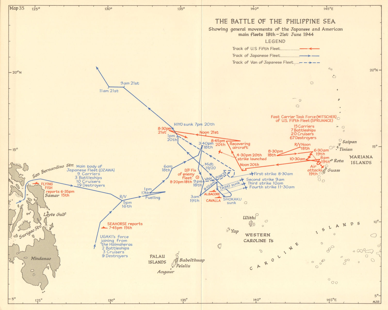 The Battle of the Philippine Sea, 18th-21st June, 1944 par HMSO: (1961 ...