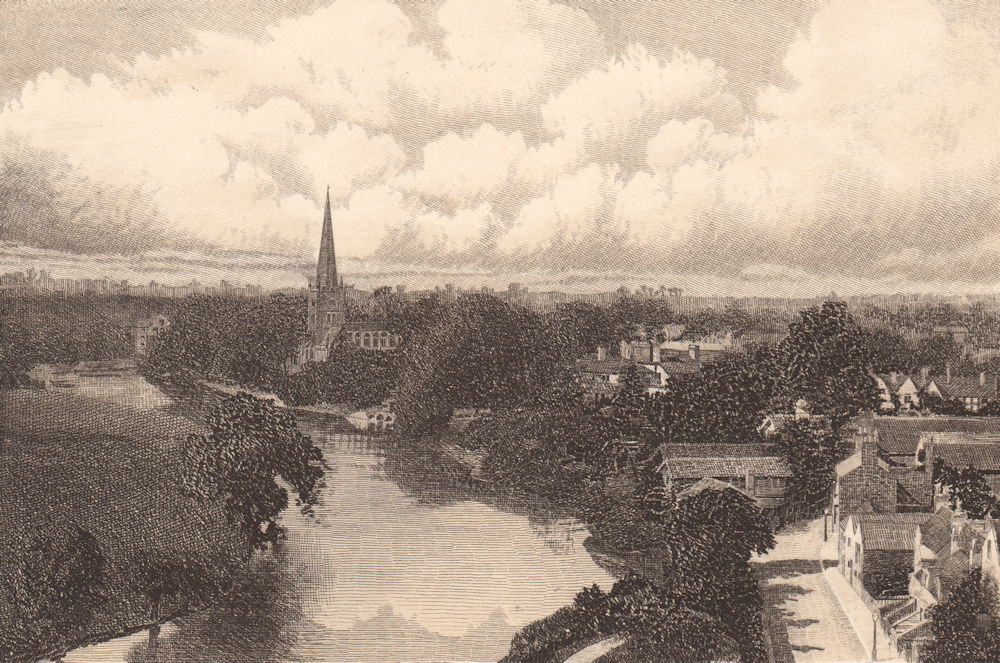 Stratford on Avon by Unknown (1893) Art / Print / Poster Antiqua