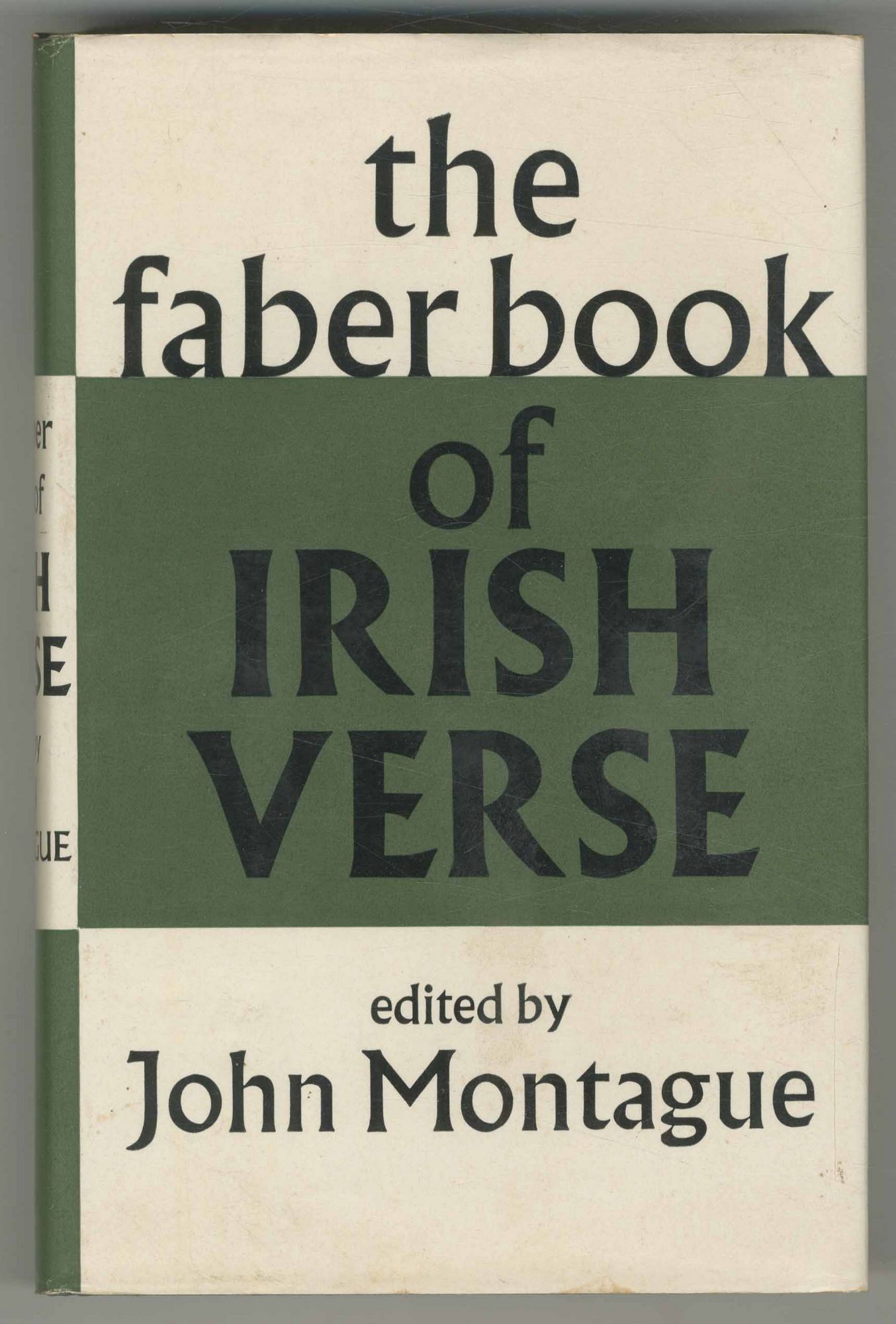 The Faber Book of Irish Verse - MONTAGUE, John, edited by (HEANEY, Seamus)