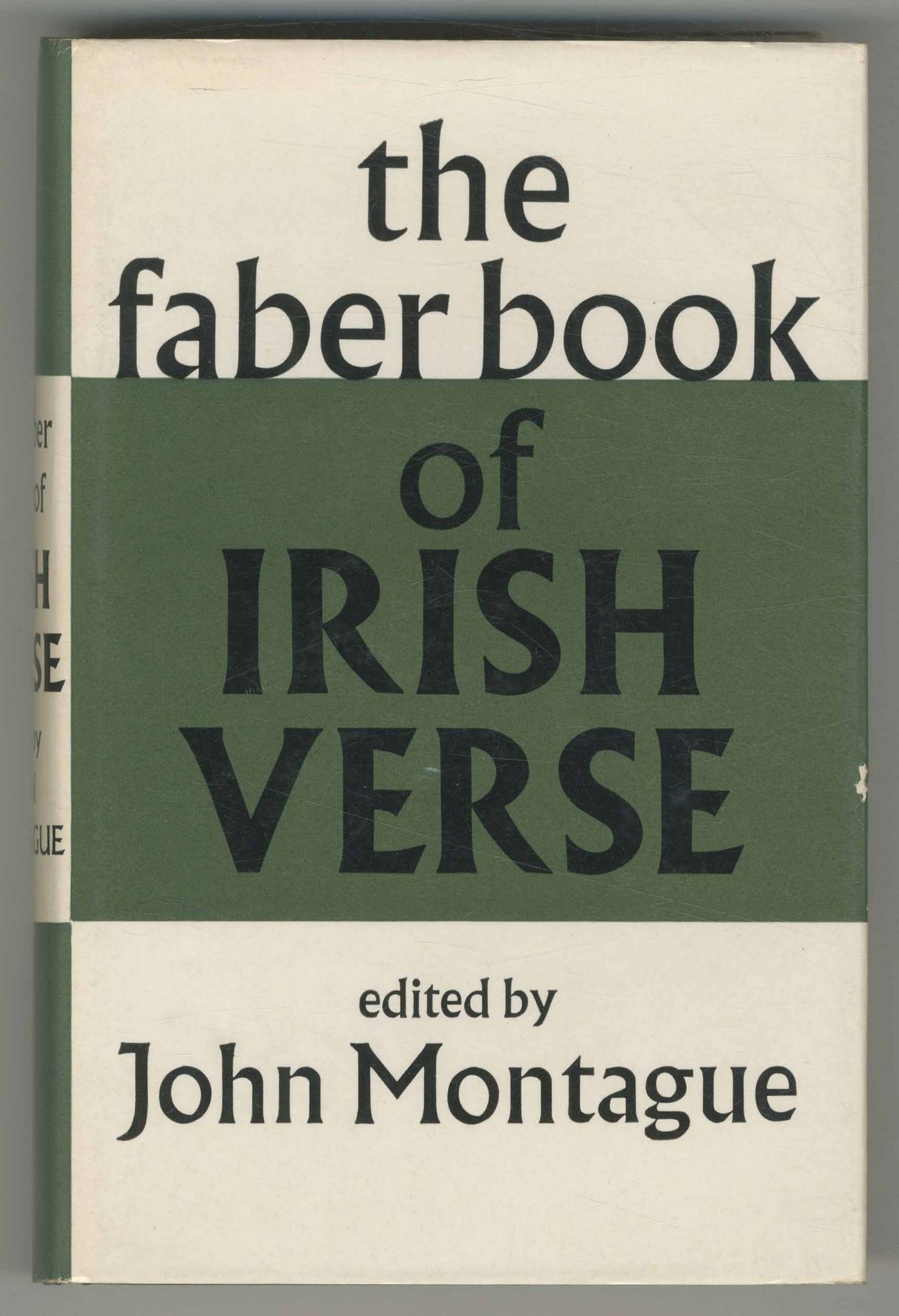 The Faber Book of Irish Verse - MONTAGUE, John, edited by (HEANEY, Seamus)