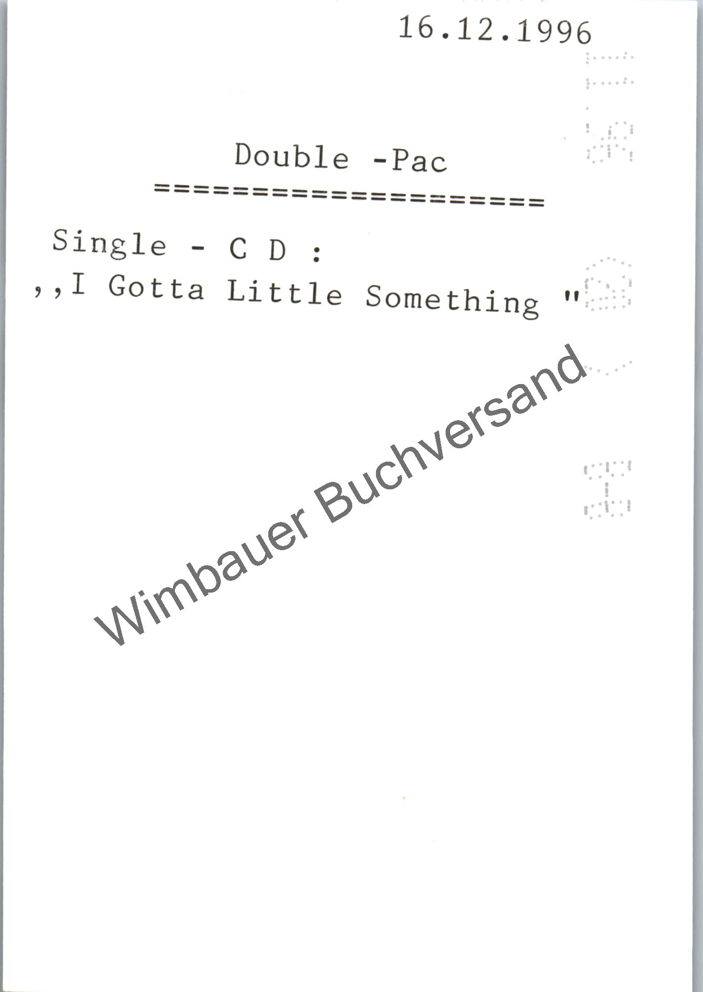 2 Pack Rapper Signature Original Autogramm Double-Pac Rap /// Autograph signiert signed signee ...