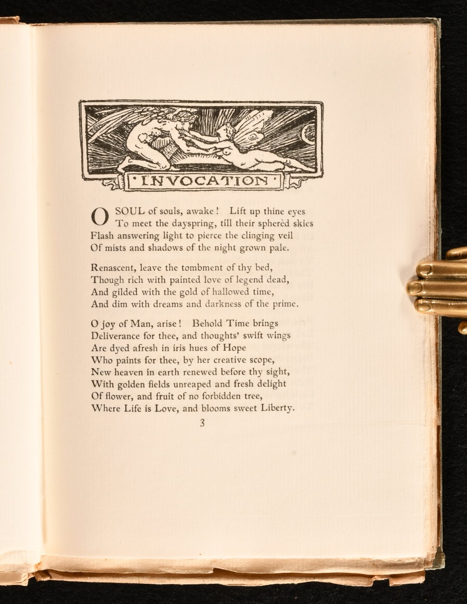 Renascence A Book of Verse by Walter Crane: Very Good Vellum