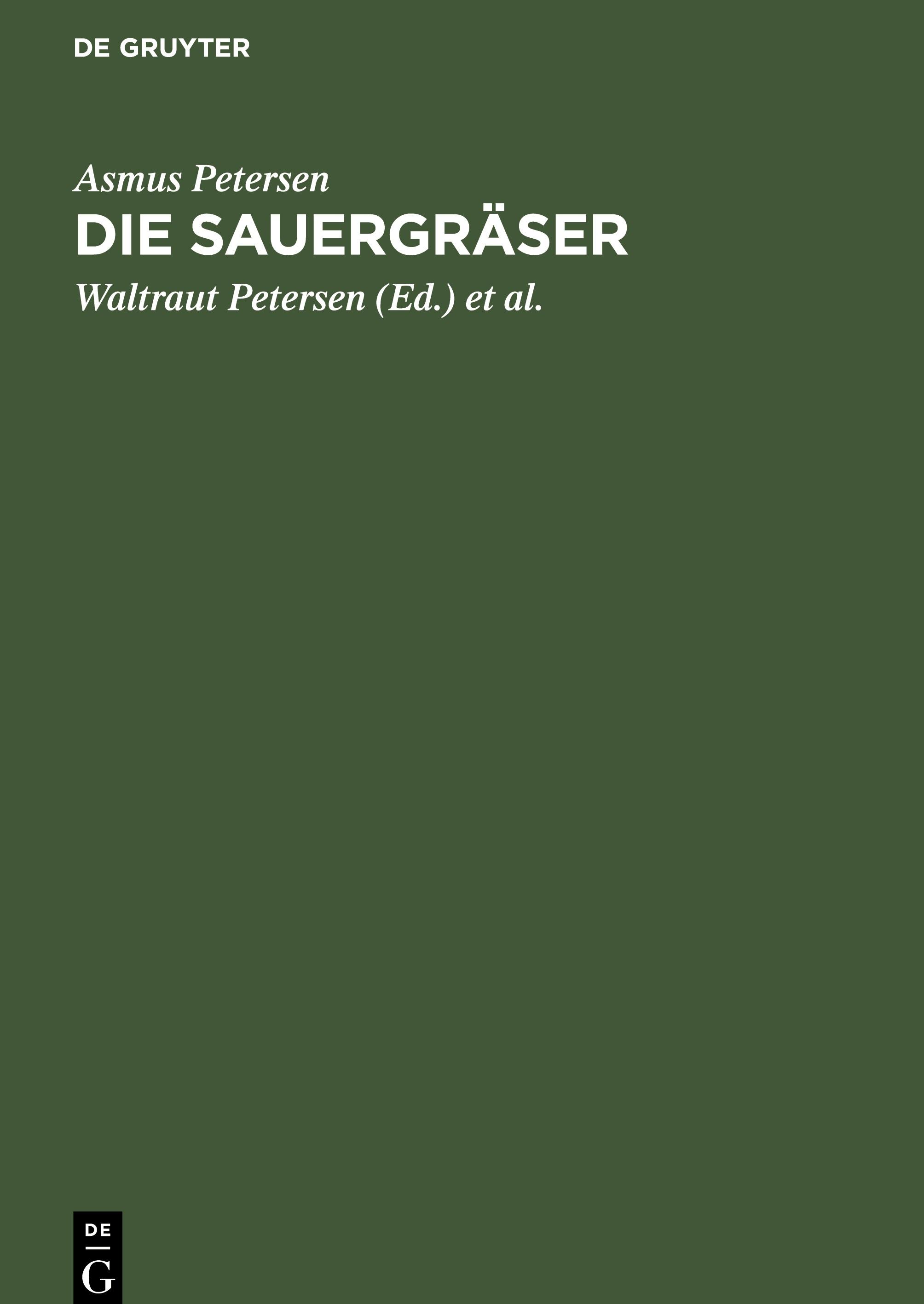 Die Sauergraeser - Petersen, Asmus