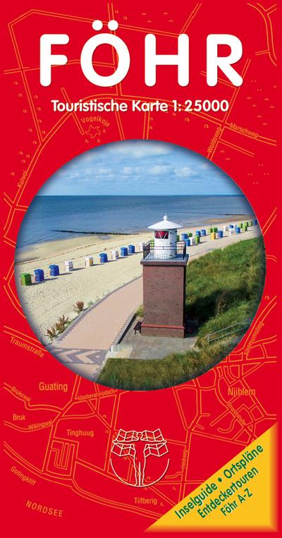 Föhr 1 : 25 000. Touristische Karte : Insel Erlebniskarte - Rolf Drewes