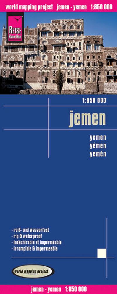 World Mapping Project Reise Know-How Landkarte Jemen (1:850.000). Yemen : Reiß- u. wasserfest - Reise Know-How Verlag