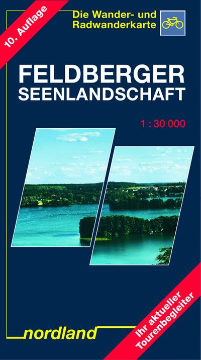 Nordland Karte Feldberger Seenlandschaft : Die Wander- und Radwanderkarte