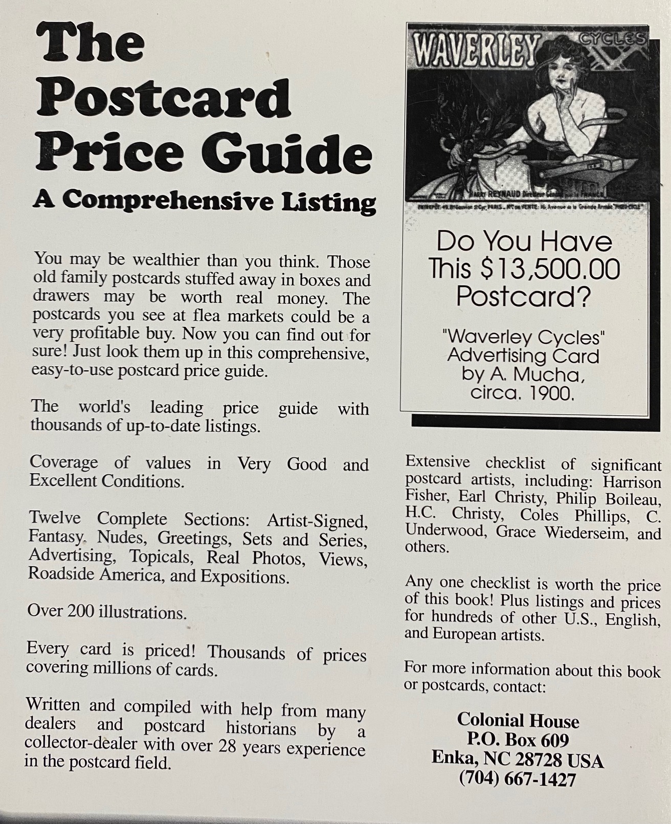 The Postcard Price Guide A Comprehensive Listing (First Edition) by J