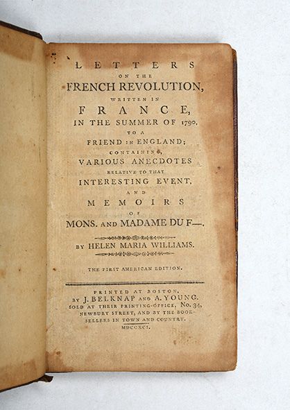 Letters on the French Revolution, written in France, in the summer of ...