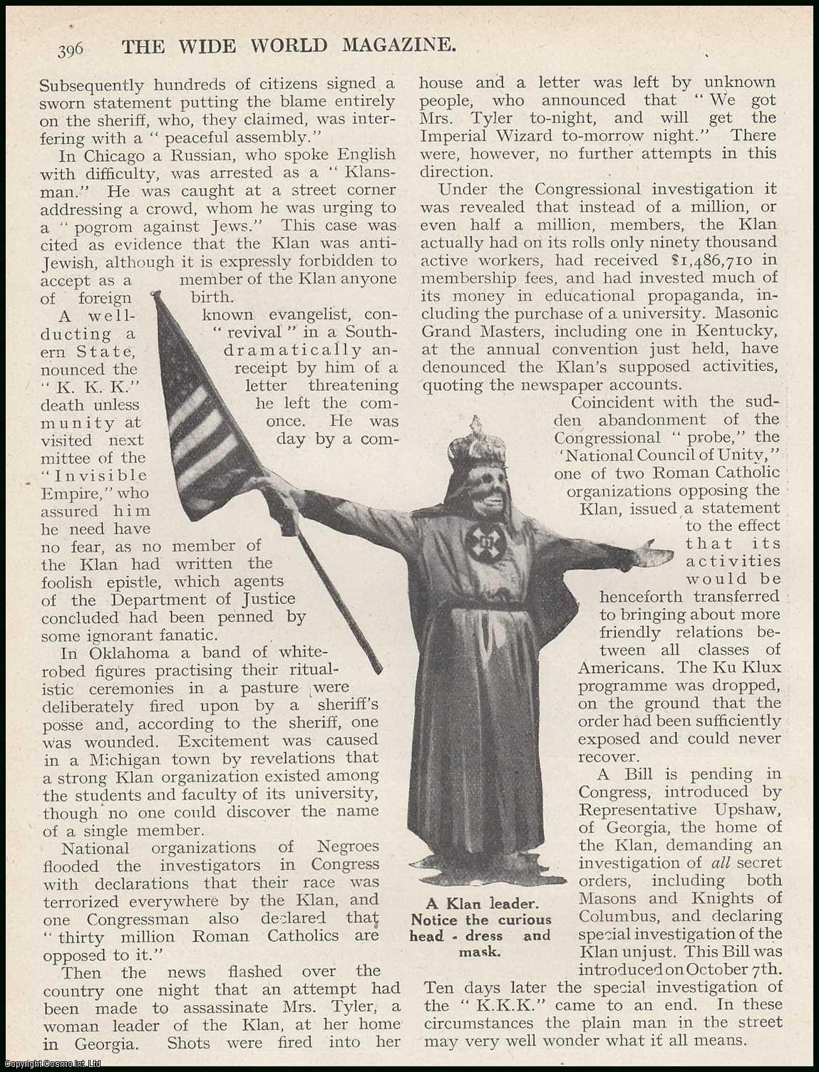 More About The K. K. K. Ku Klux Klan. An uncommon original More About The K. K. K. Ku Klux Klan. An uncommon original