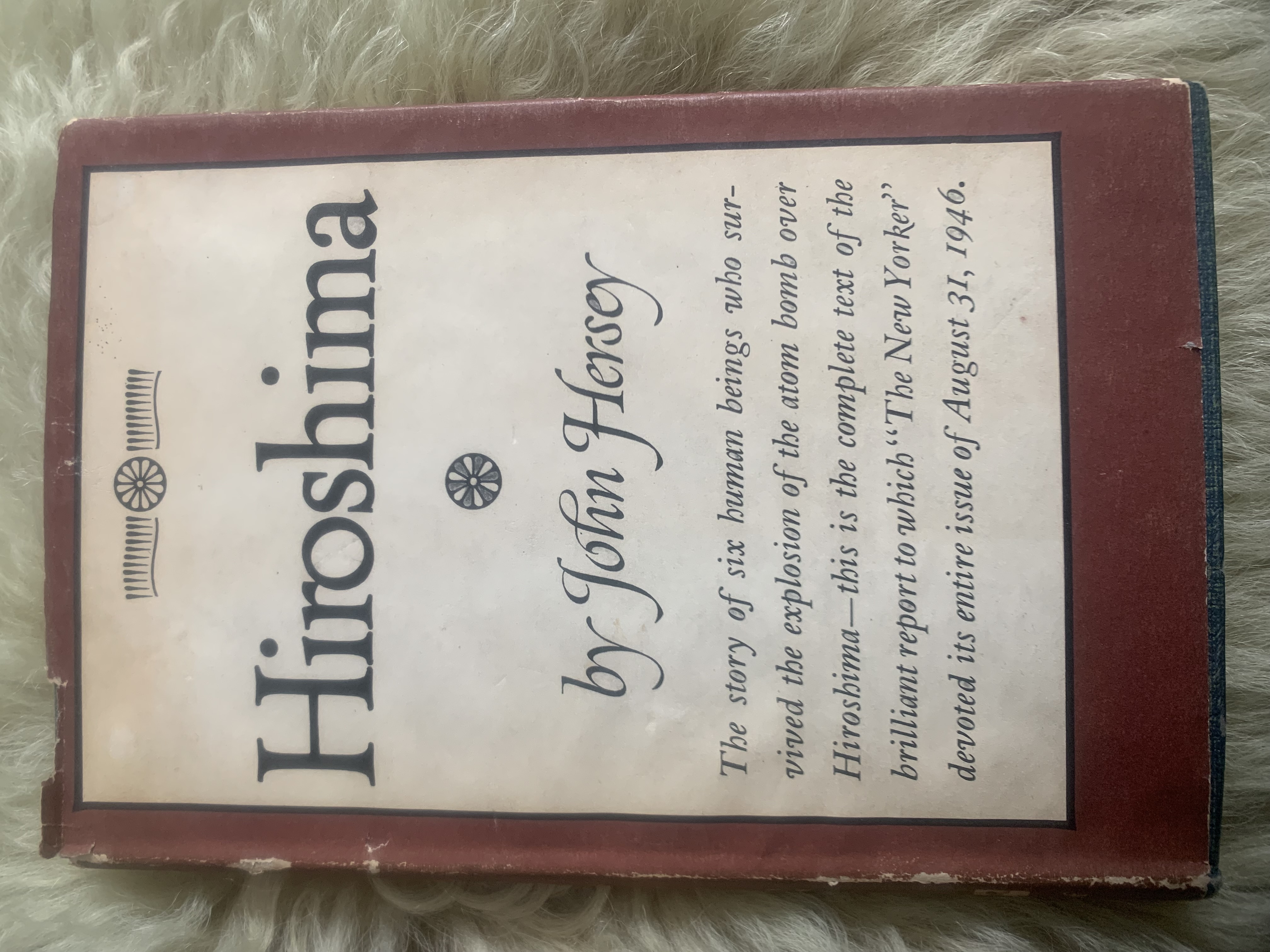 Hiroshima John Hersey [Near Fine] [Hardcover]