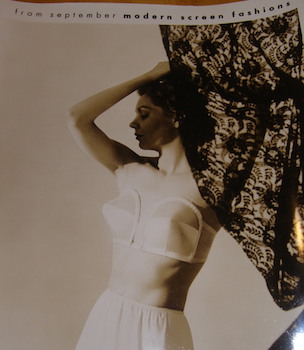 Lady Modelling Bra and Half Slip. by Modern Screen Photographer.: (1949)  Manuscript / Paper Collectible