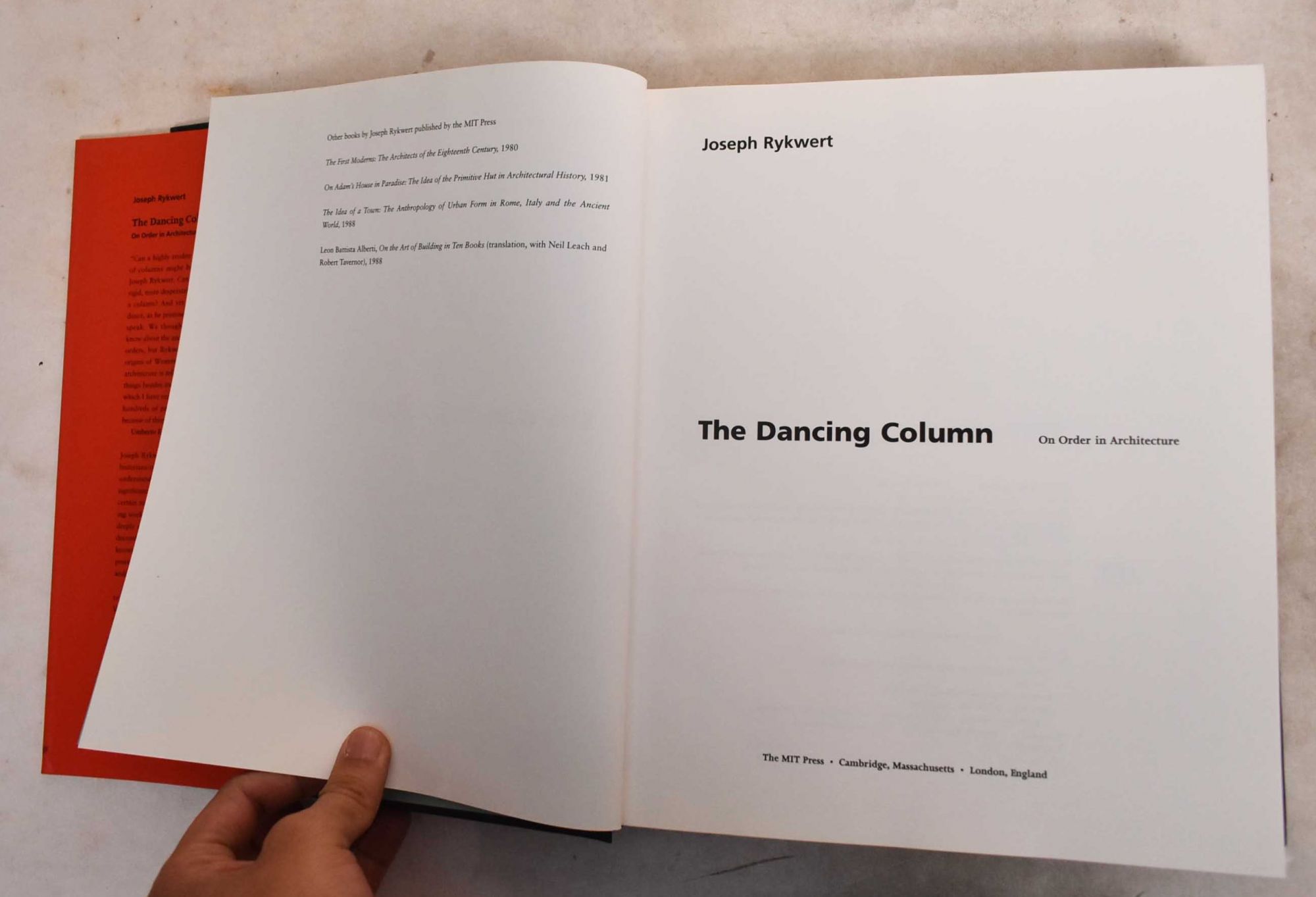 The Dancing Column: On Order in Architecture: Rykwert