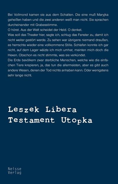 Testament Utopka - Leszek Libera